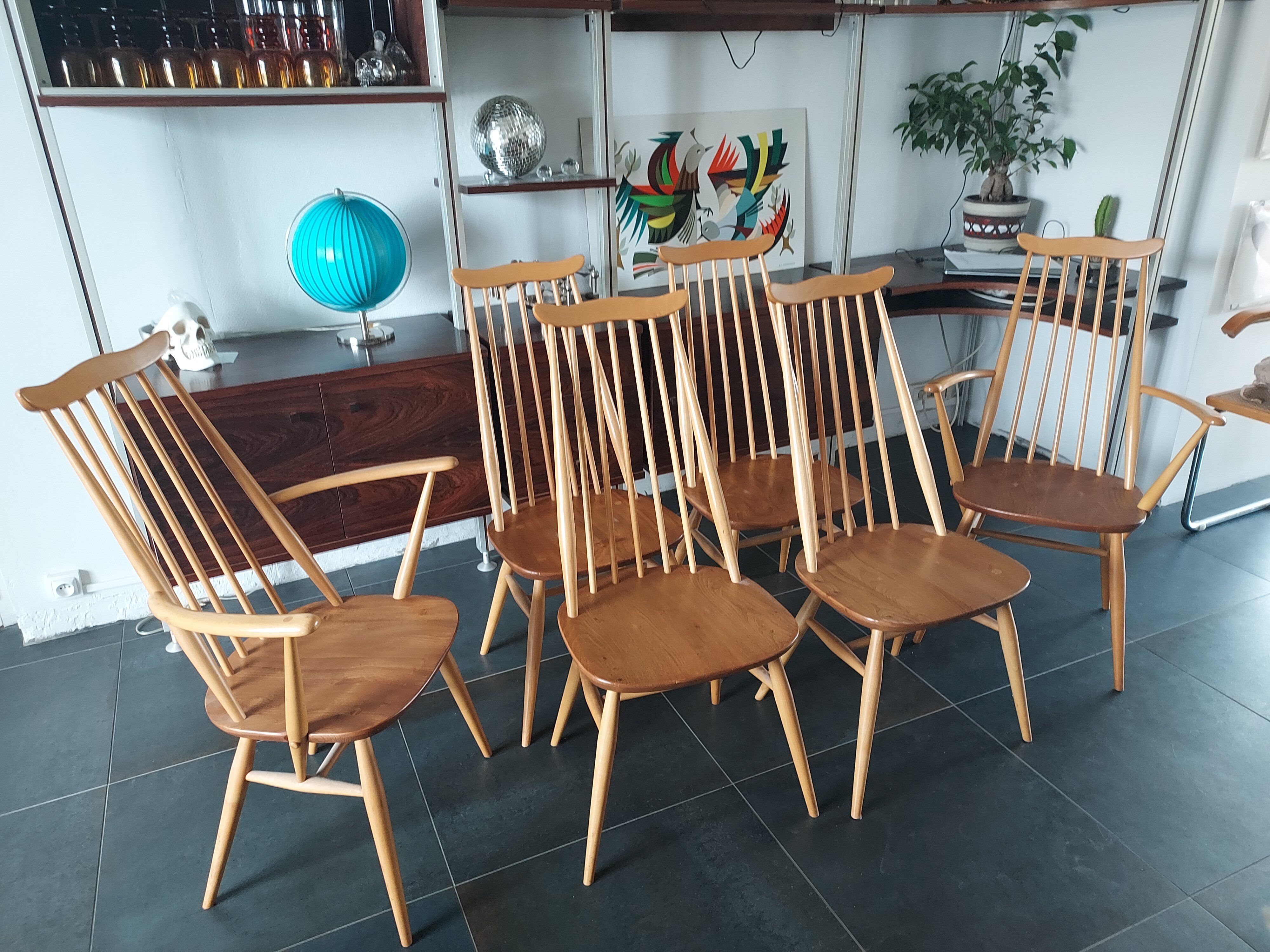 Ercol Goldsmith chairs and armchairs