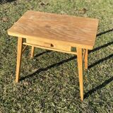 Small telephone table with compass feet, vintage 1960s