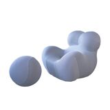 Italian Big Mama Up Chair & Ottoman attributed to Gaetano Pesce for B&B Italia, 2000, Set of 2