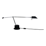 Mid-Century Belgian Modern Minimalist Black Desk Lamp from Massive, 1980s