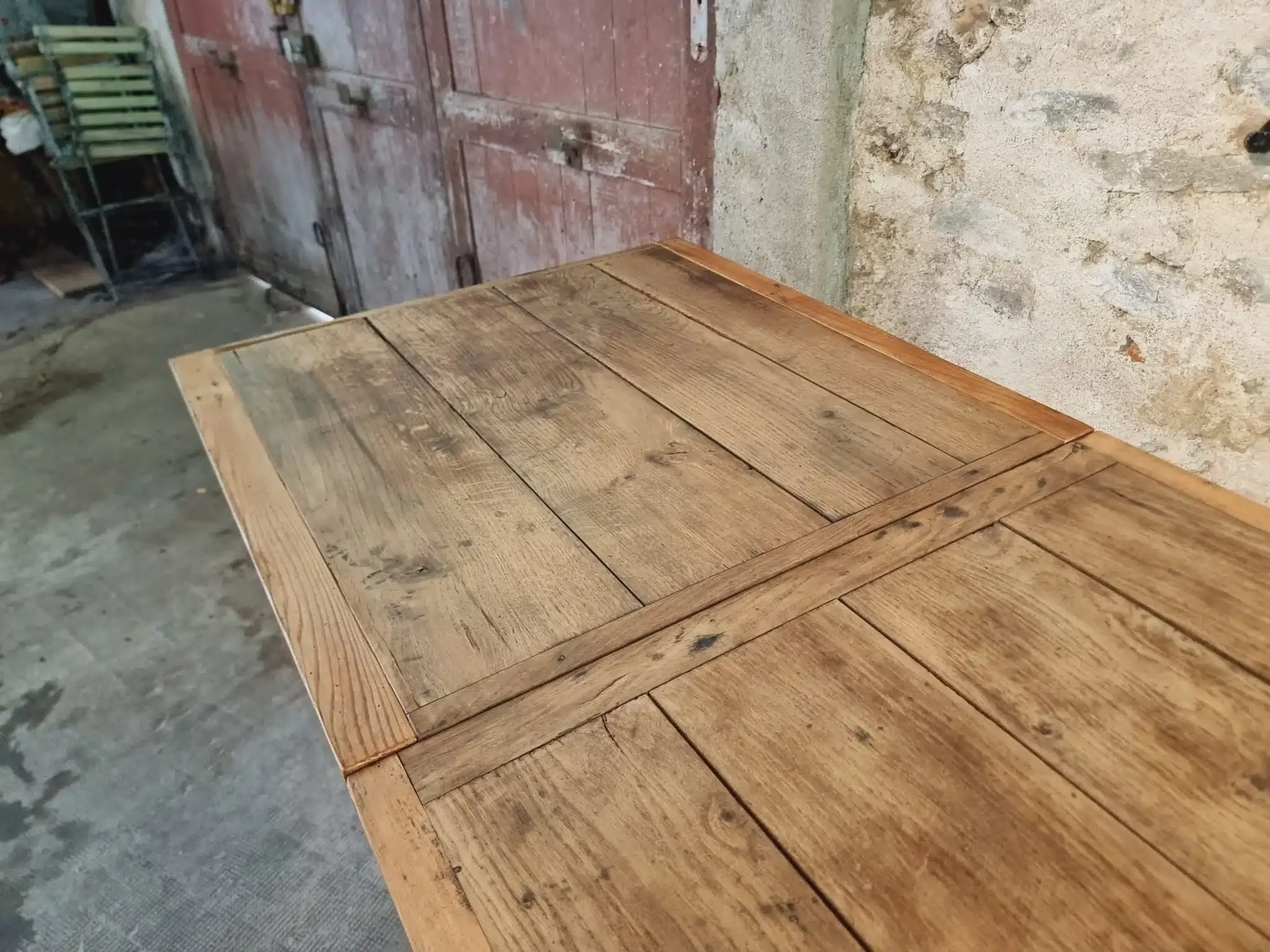 19th Century French Farmhouse Table in Chestnut Wood, Extendable to 365cm, Rustic Dining or Work Table