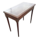 Game table in pommeled Cuban mahogany and bronze, Napoleon III period, circa 1870