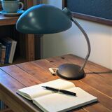 Vintage turquoise metal desk lamp / table lamp