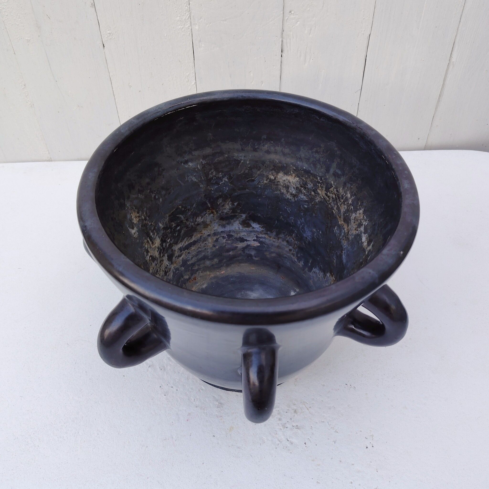 Large ceramic cache pot Accolay, vintage