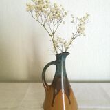 Art Deco flamed sandstone pitcher