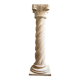 Beige carved wooden column