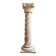 Beige carved wooden column