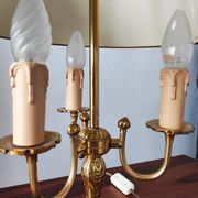Lampe bouillotte 3 feux en bronze Maison Collange