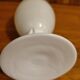 Vase soliflore en opaline blanche