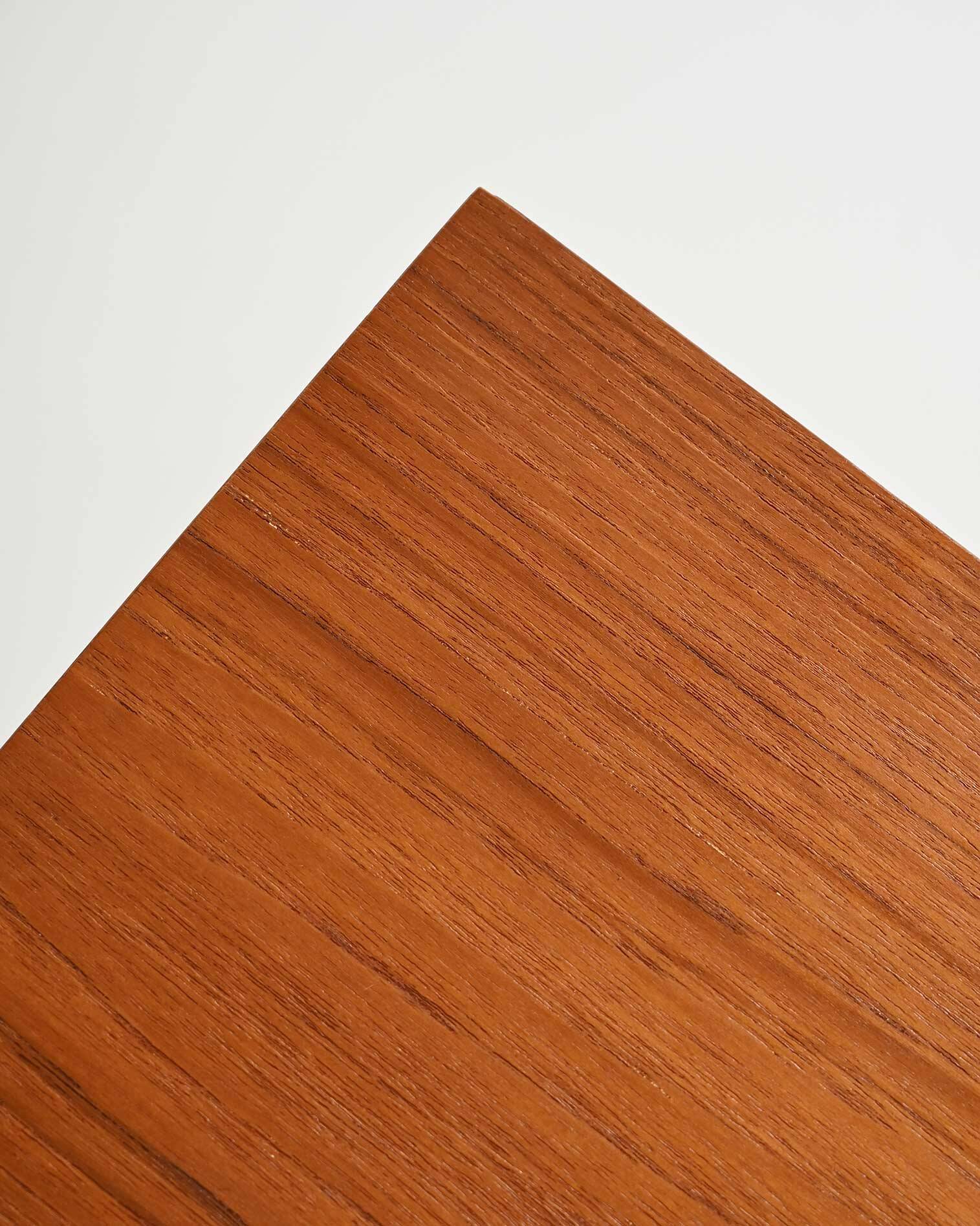 Scandinavian teak desk with sliding drawers, 1960s