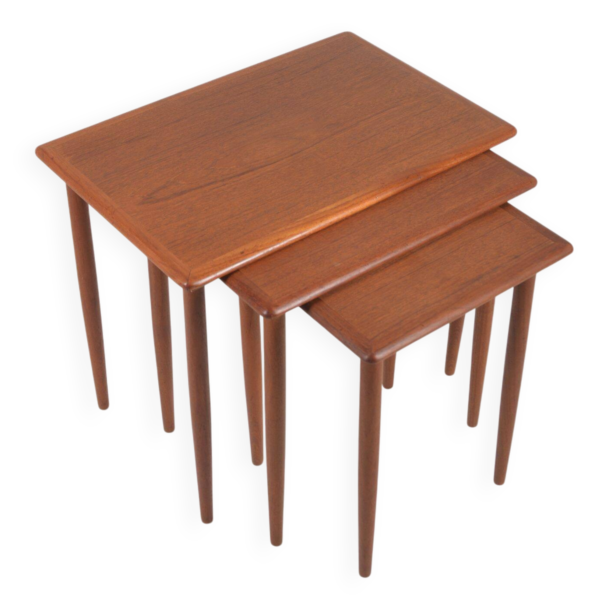 Set of 3 Danish nesting tables in teak, 1960s