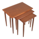 Set of 3 Danish nesting tables in teak, 1960s