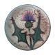 Ceramic plate with thistles - Etienne Daniel, Vallauris, 1960s-70s
