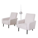 Paire de fauteuil bouclette 60's