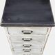 Meuble tiroirs chiffonnier industriel sapin 1950