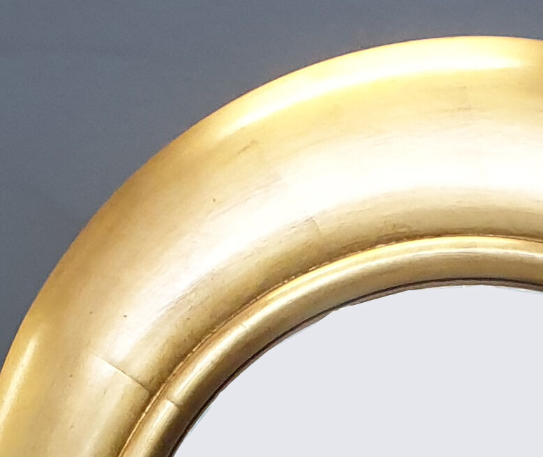 Gold beech mirror with leaf - 92x63cm