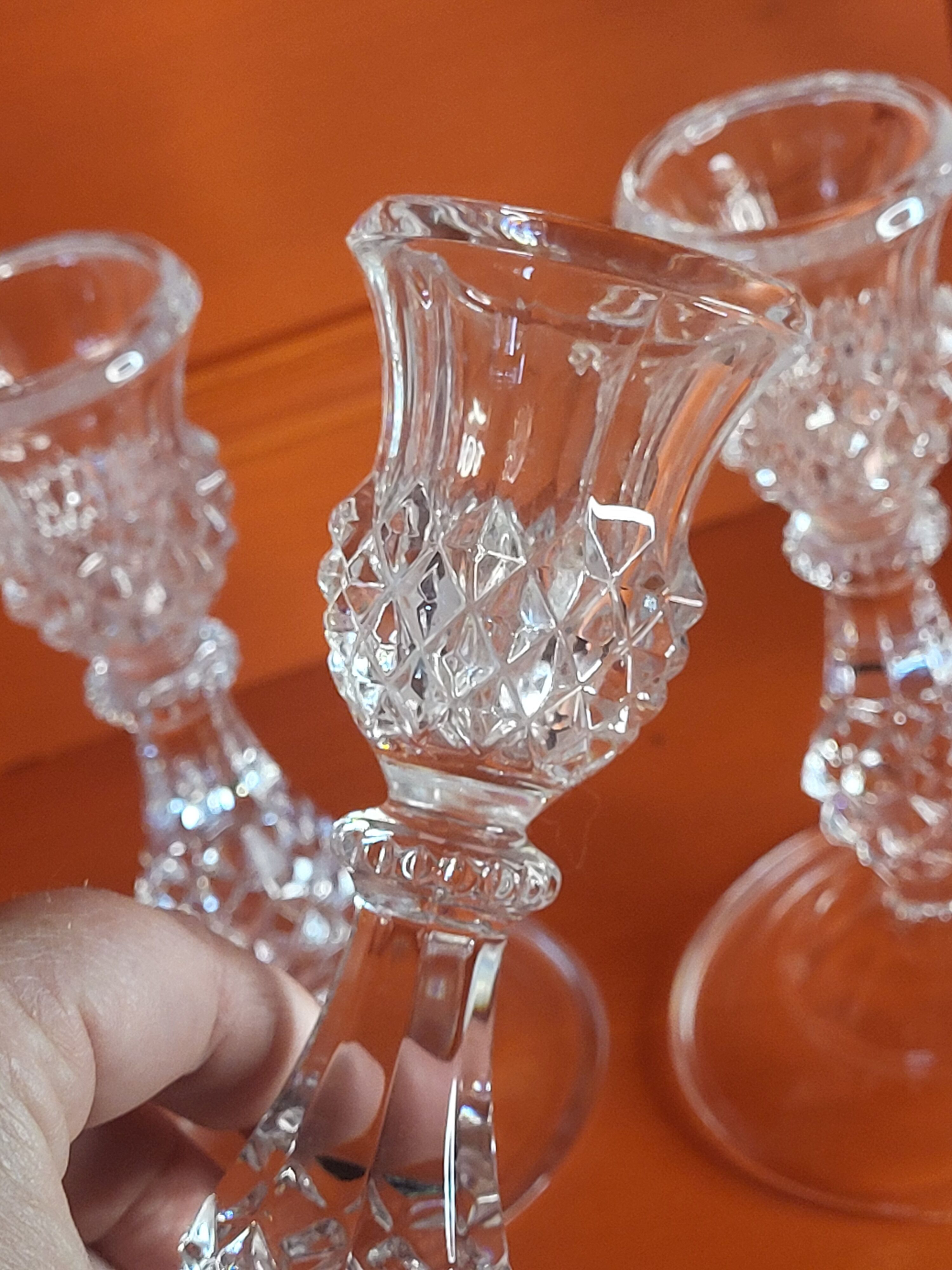 Crystal candle holders