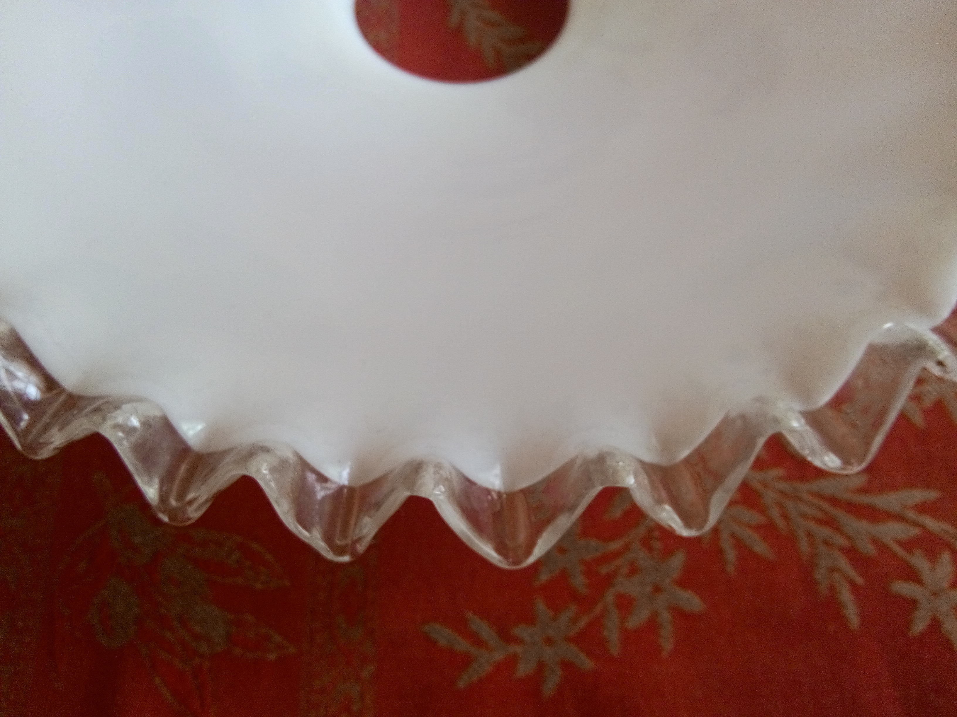 Opaline glass suspension lampshade
