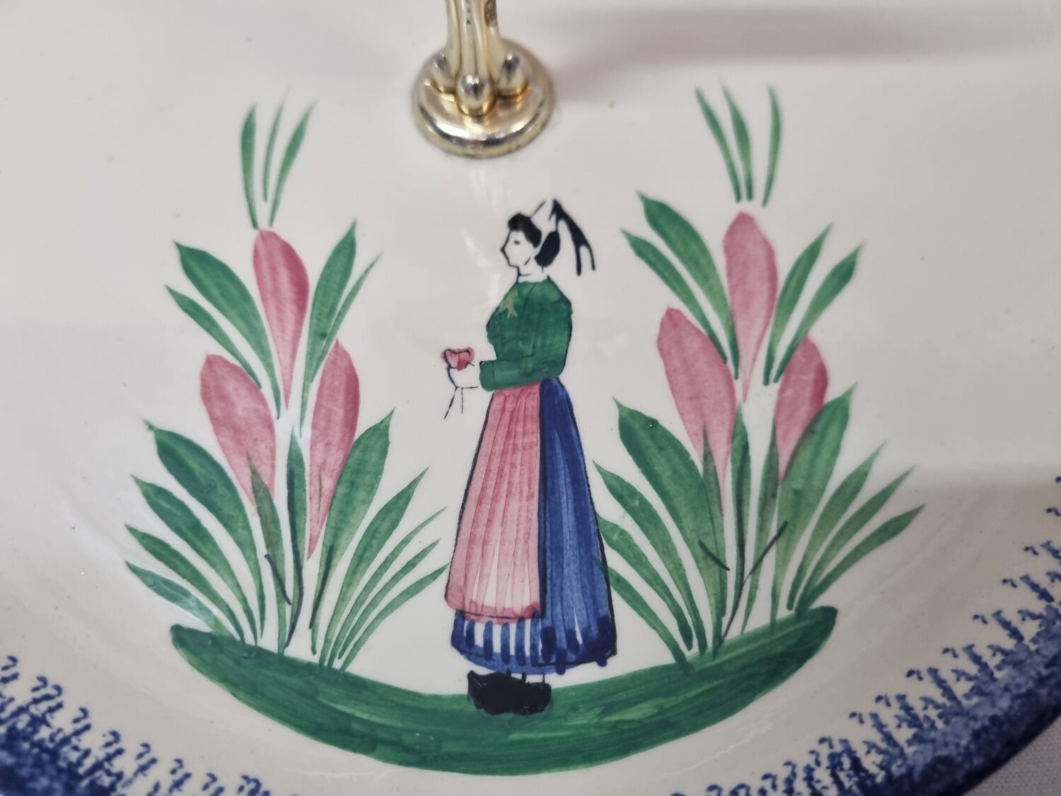 Henriot Quimper cheese platter