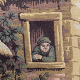 Vintage French tapestry Jaquar 84 x 201 cm