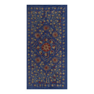 Hand knotted rug, vintage Turkish rug 100x194 cm