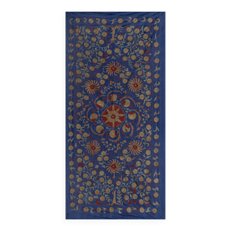 Hand knotted rug, vintage Turkish rug 100x194 cm