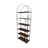 Gold metal shelf