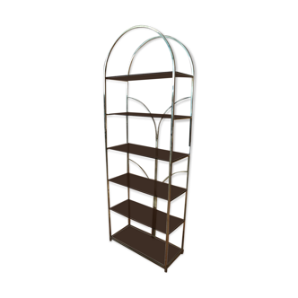 Gold metal shelf