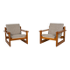 Paire de chaises longues modernes du milieu du siècle