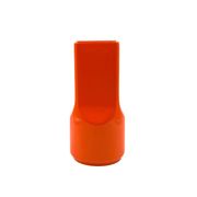 Studio Opi, vase en céramique orange de l'ère spatiale, Gabbianelli Italie ca. 1960