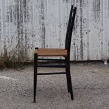 Italian black wooden chair