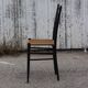 Italian black wooden chair