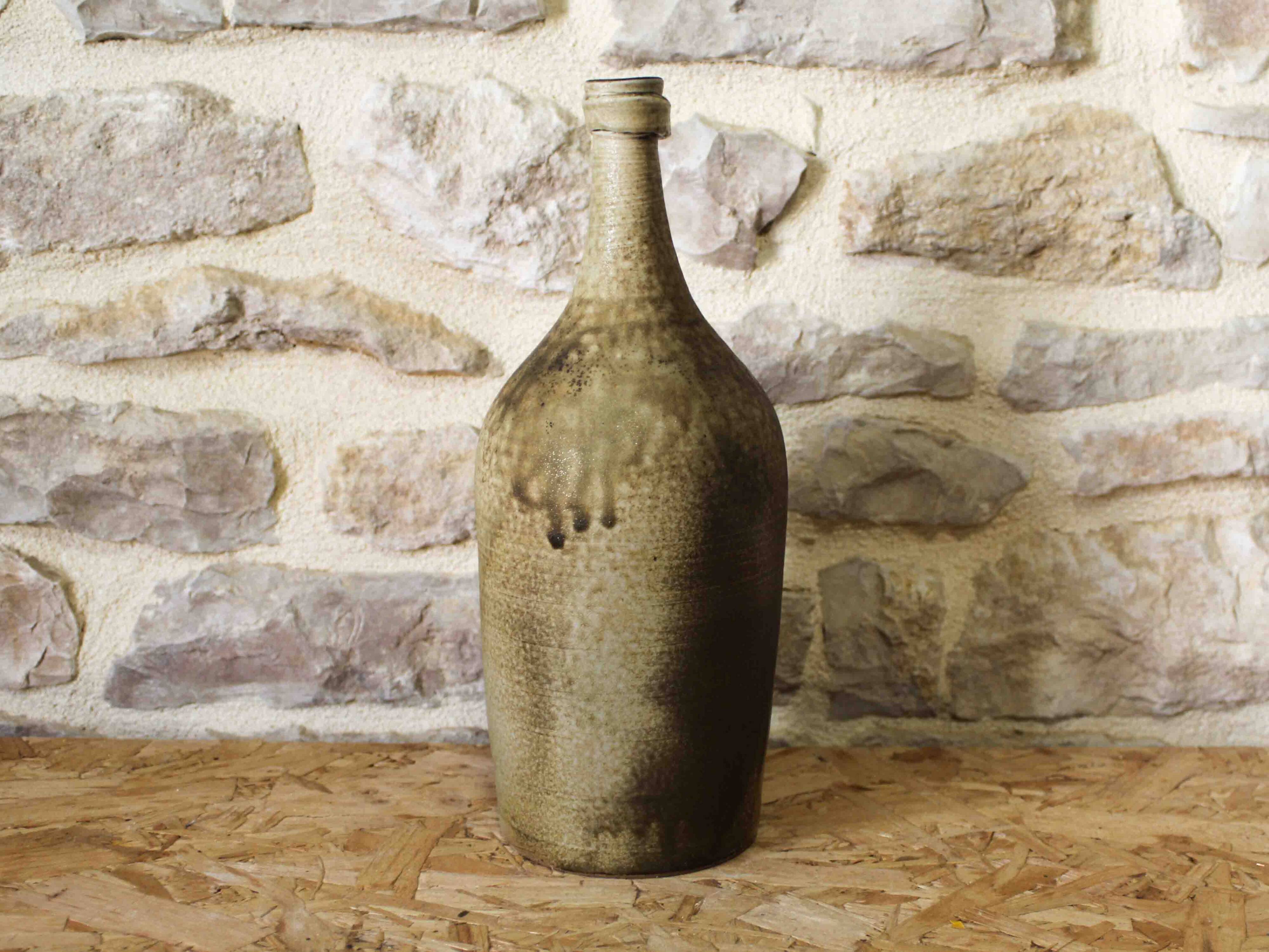Alain Gaudebert stoneware bottle