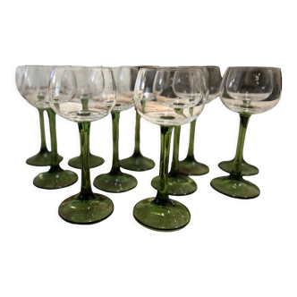 White wine glass cristallerie lehler