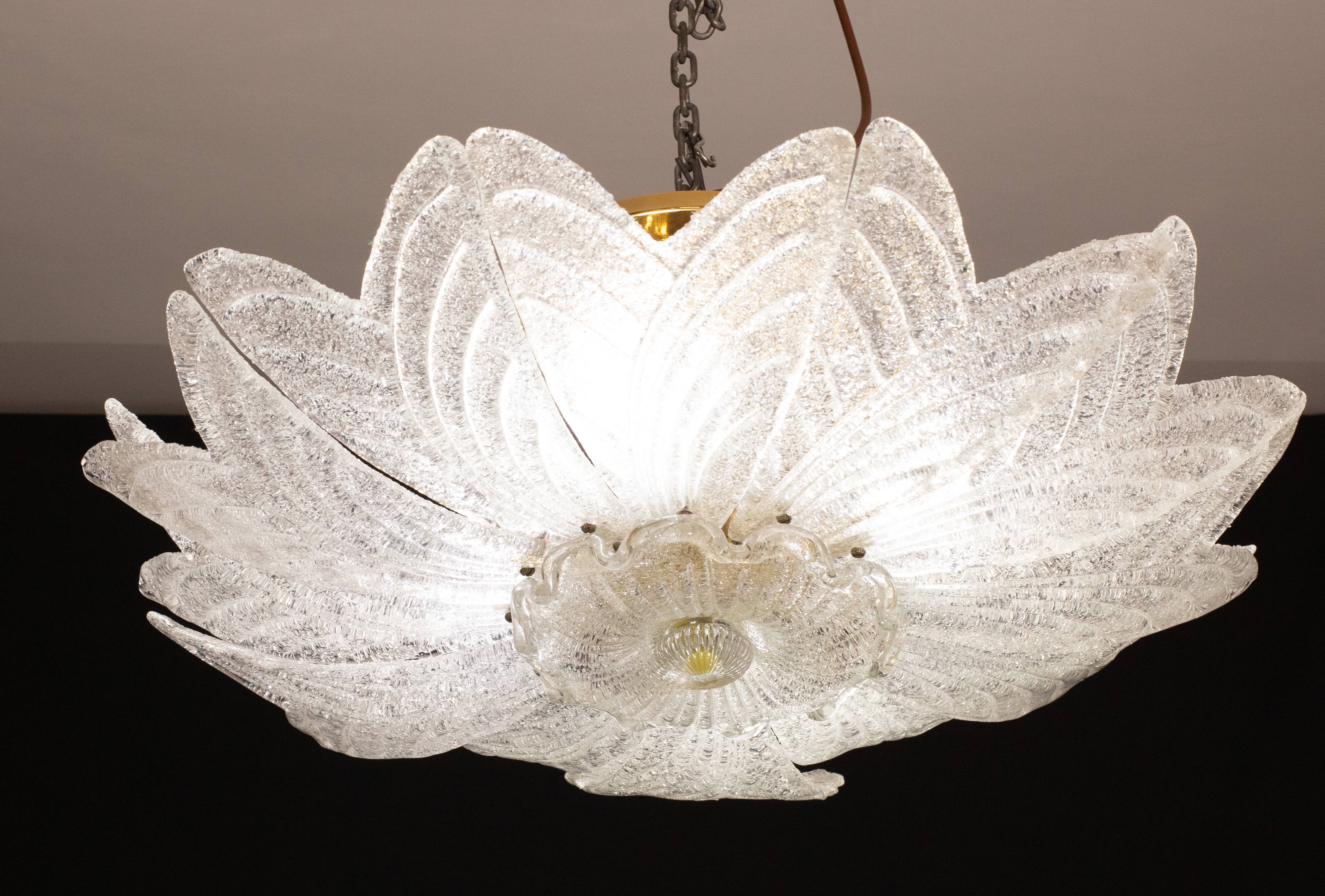 Amalfi, Italian Murano Glass Ceiling Light or Chandelier, 1970s