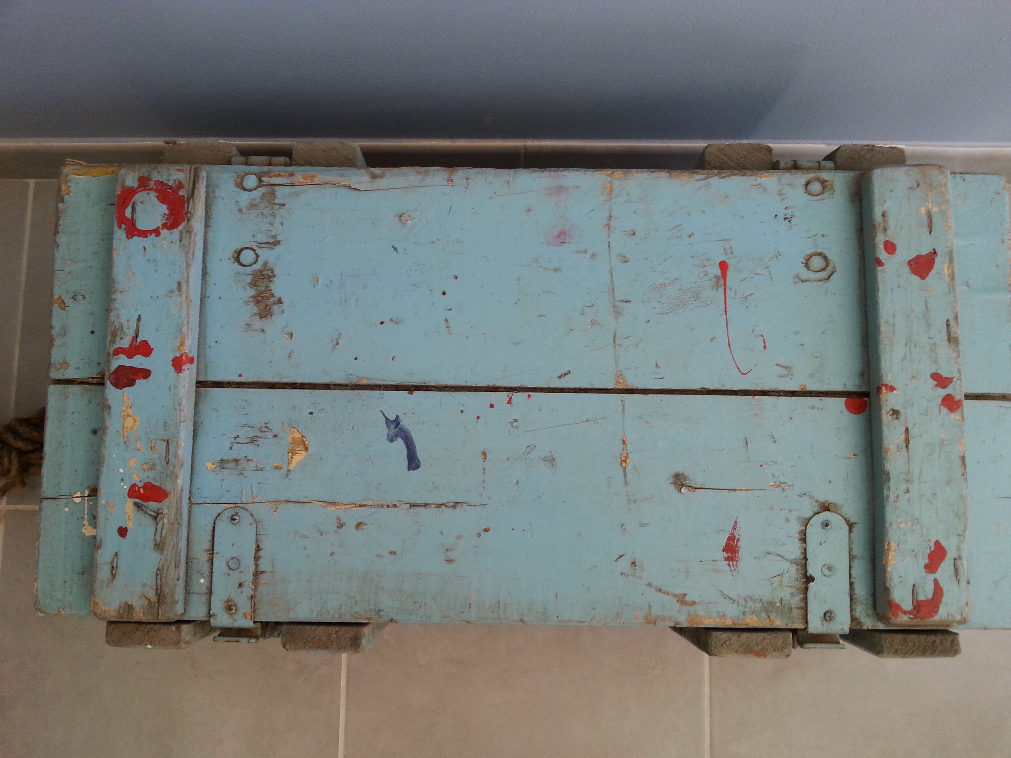 Caisse militaire vintage industriel