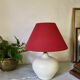 Pied de lampe en céramique craquelée