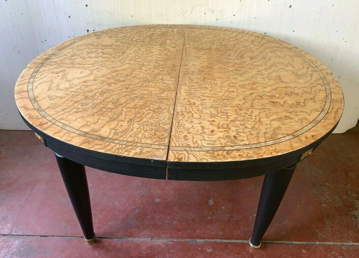 Louis XVI style table in patinated wood