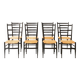 Set of 8 dining chairs ‘Baletta’ by Enrico Delmonte