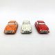 3 old small tin circuit cars with lead wheels • Vintage • 1960s
