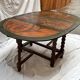 Spanish polychrome table (17th century)