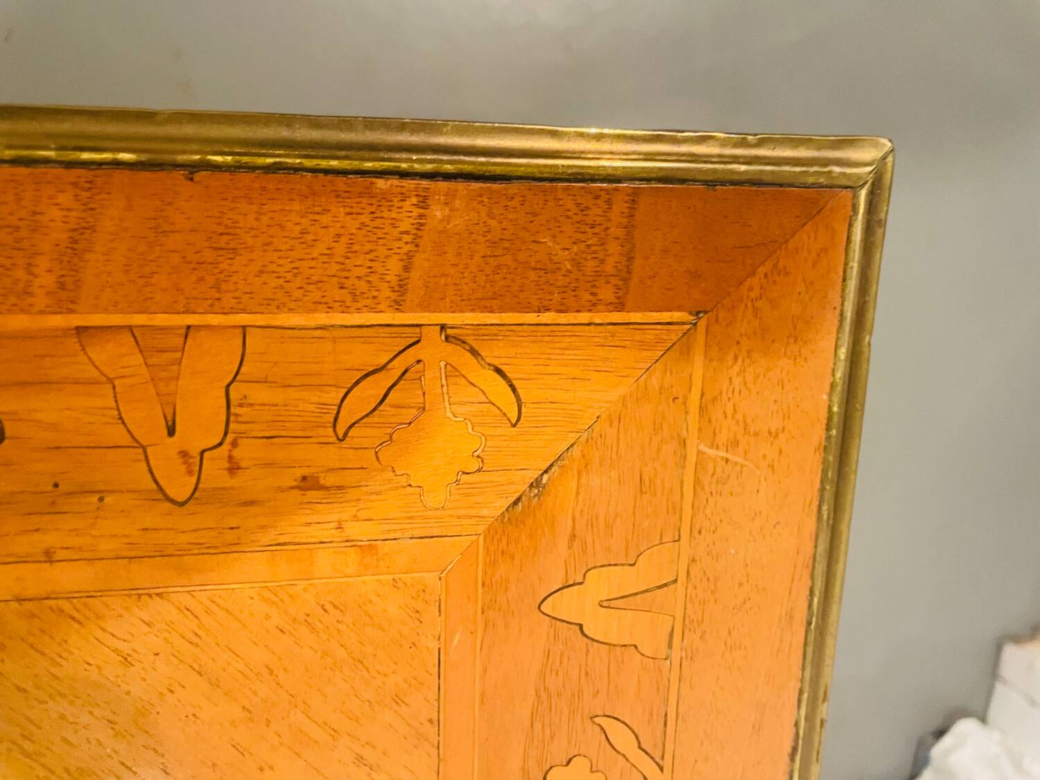 Neoclassical French Marquetry Coffee Table