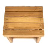 Scandinavian pine stool, Sweden, 1970