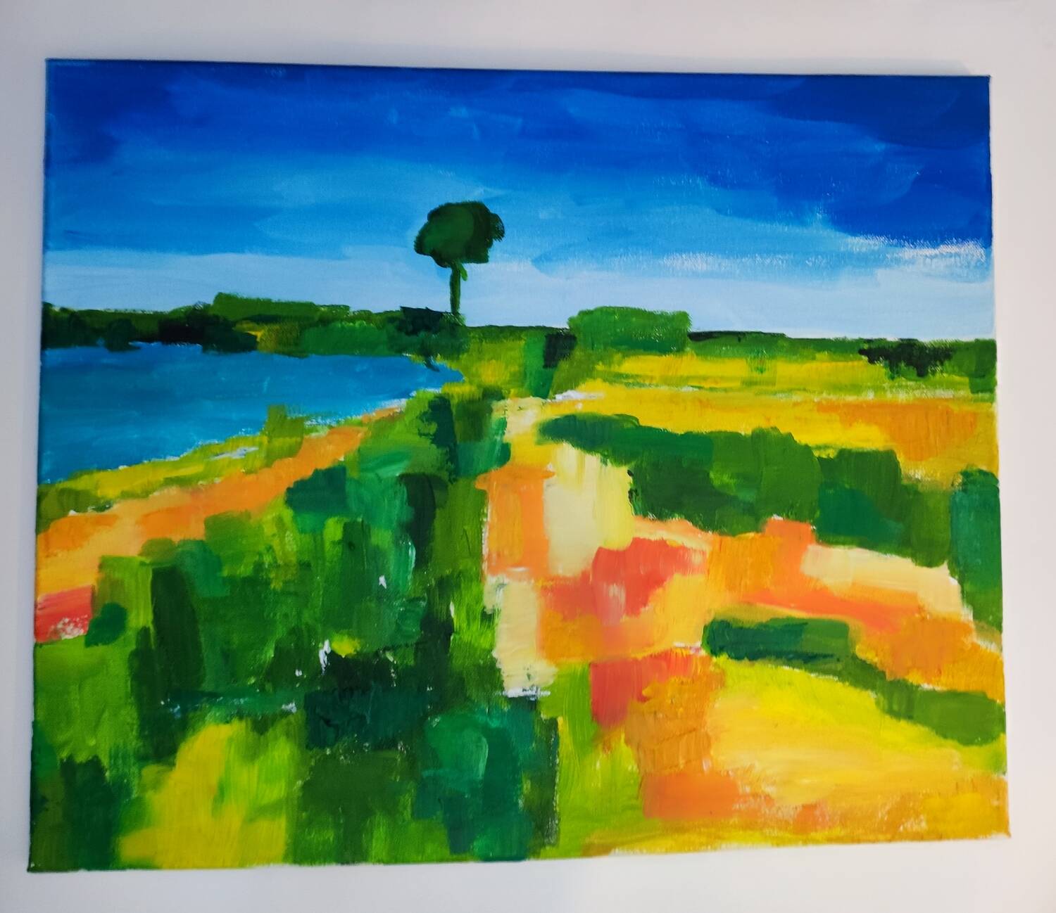 Modern Mediterranean landscape
