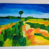 Modern Mediterranean landscape