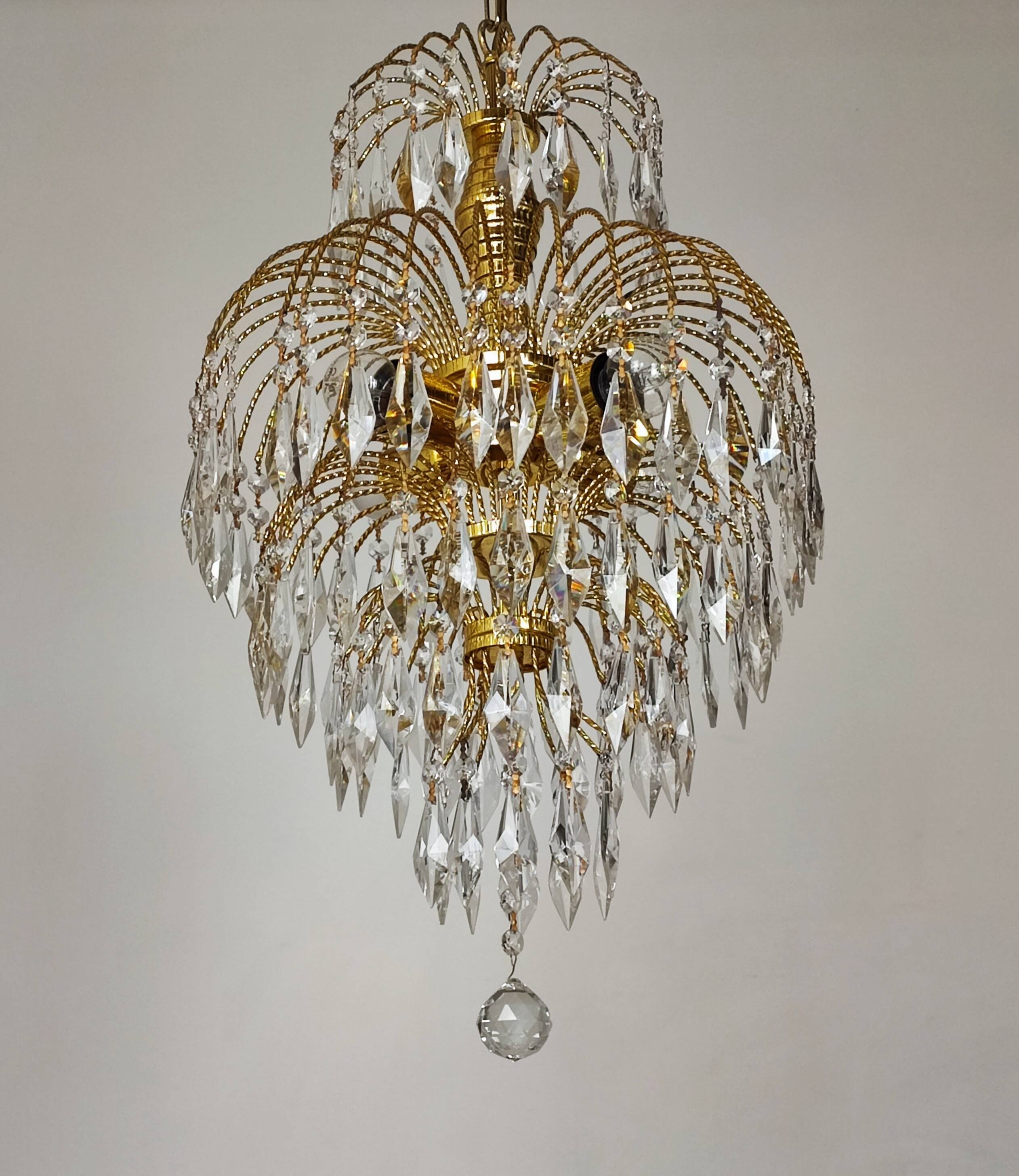“Cascade” tassel chandelier