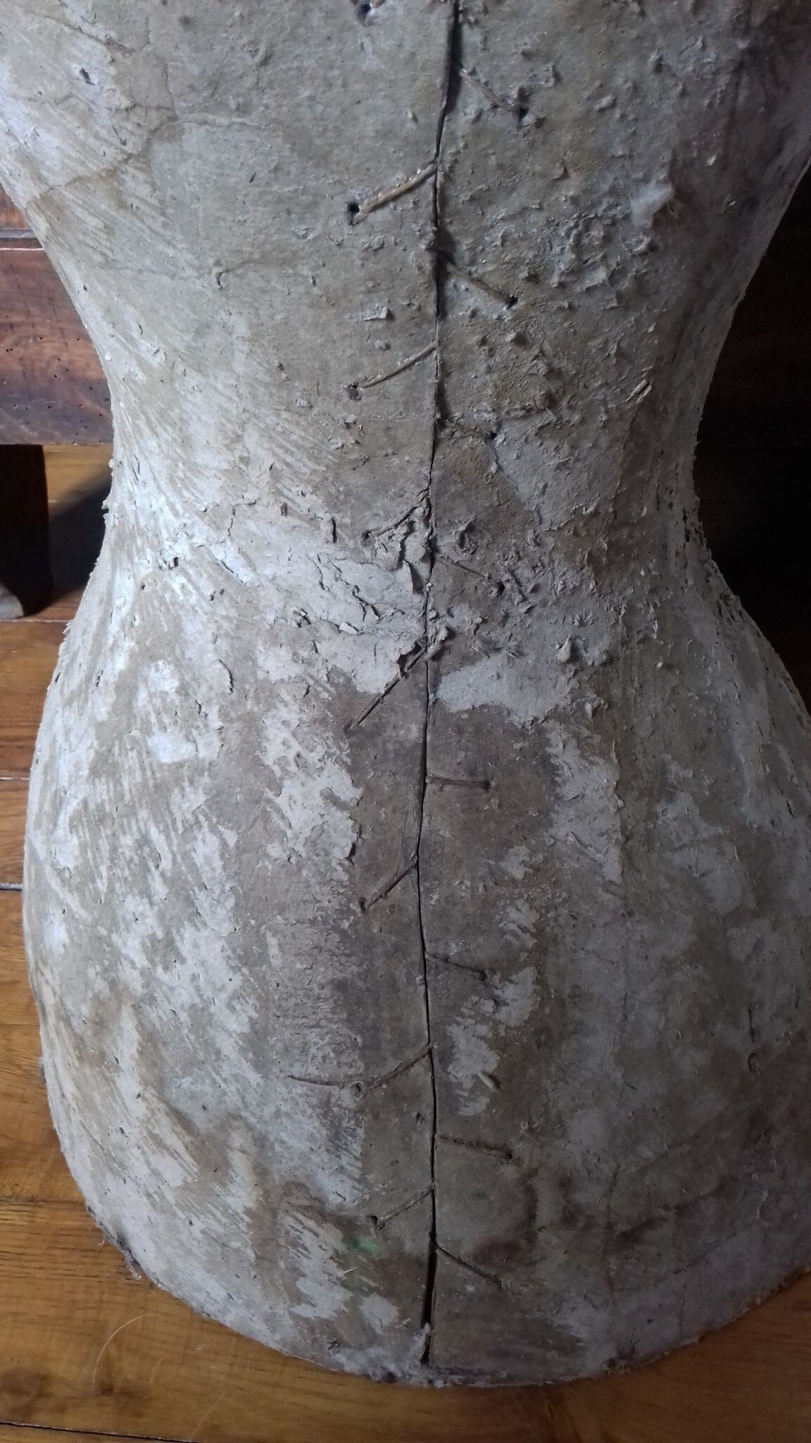 Mannequin couture wasp size blacked wood Napoleon lll