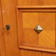Sideboard from the 1940s two doors marquetry ornamented bronze