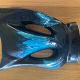 Vase Vallauris bleu intense avec dégradé