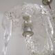 French antique glass and crystal barley twist three-armed four-light chandelier 5135